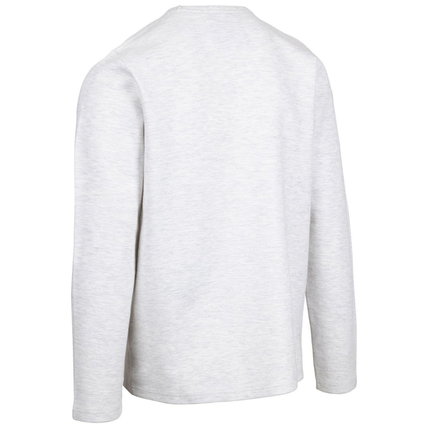 Off White Marl - Back - Trespass Mens Calverley Sweatshirt
