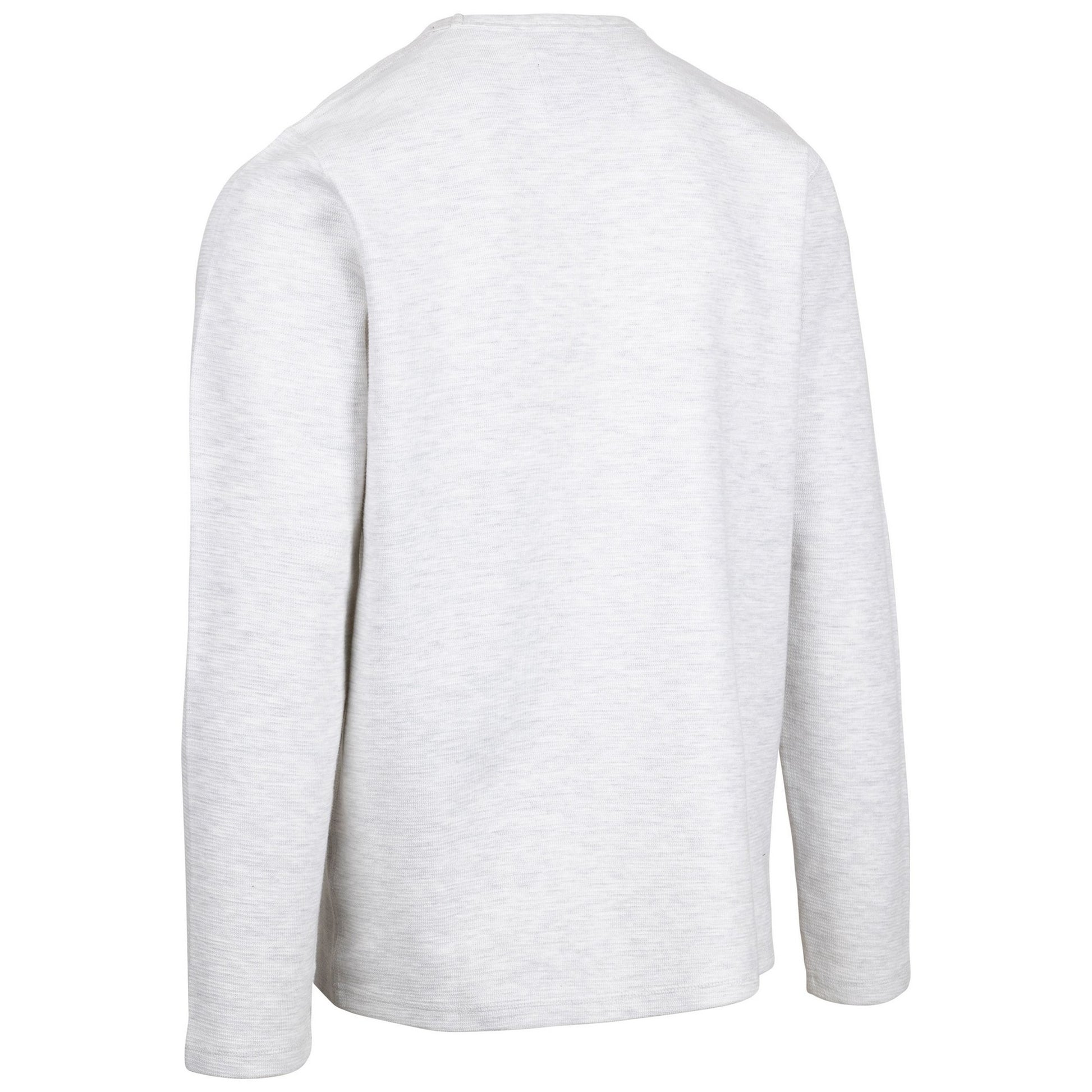 Off White Marl - Back - Trespass Mens Calverley Sweatshirt