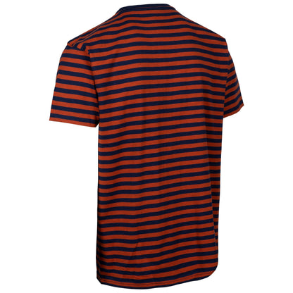 Burnt Orange - Back - Trespass Mens Mahe Stripe T-Shirt
