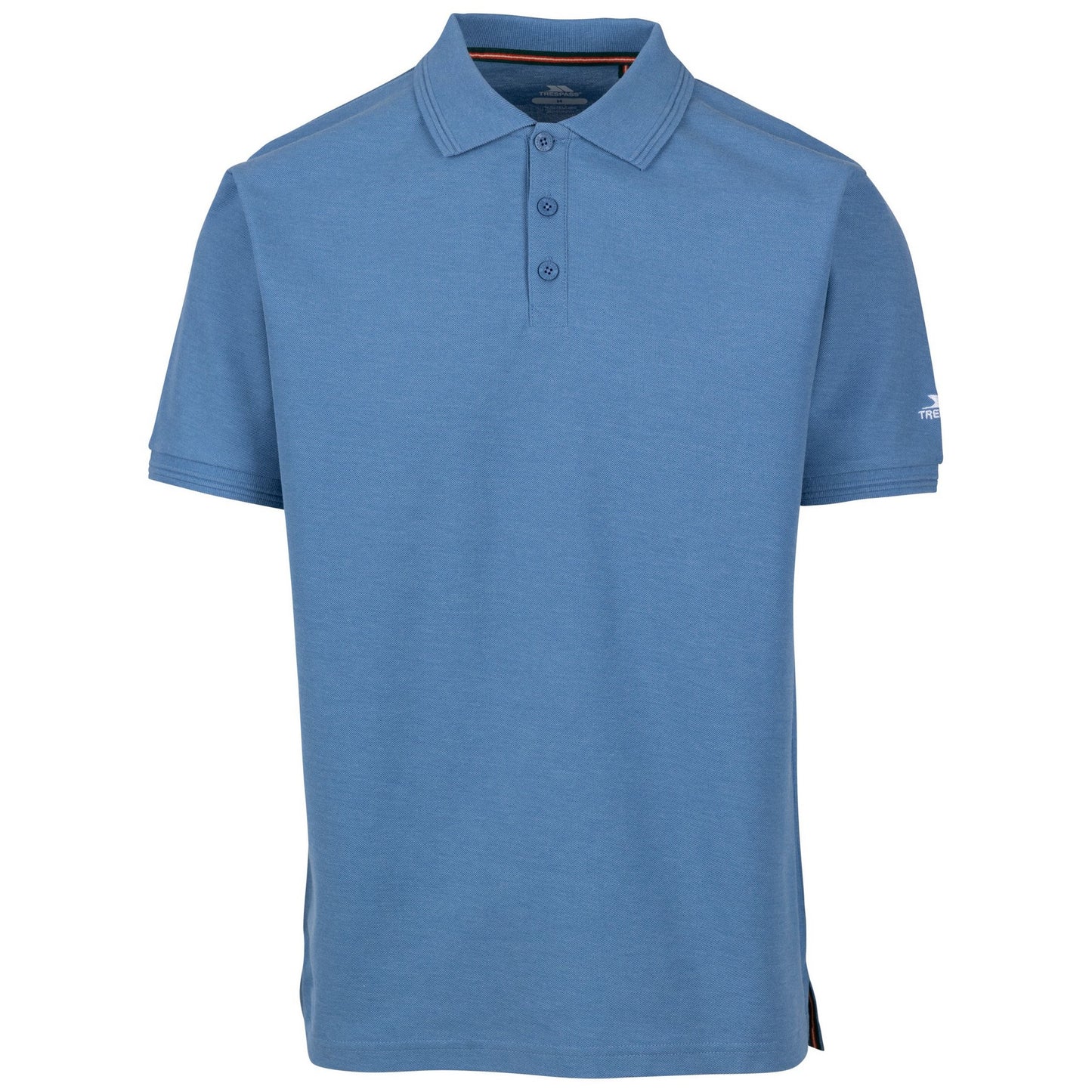 Denim Blue - Front - Trespass Mens Brave Polo Shirt