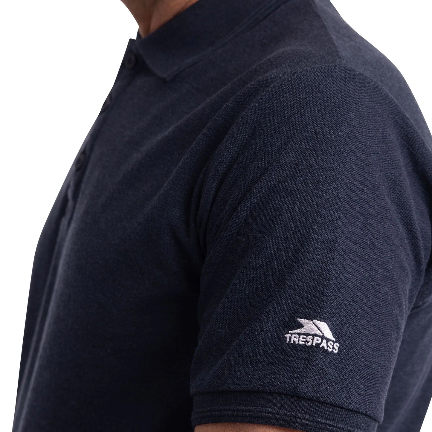 Navy - Pack Shot - Trespass Mens Brave Polo Shirt