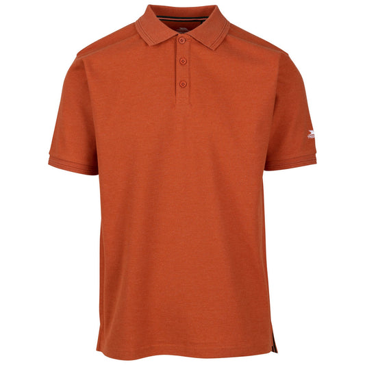 Burnt Orange - Front - Trespass Mens Brave Polo Shirt