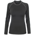 Black - Front - Trespass Womens-Ladies Exploit Long Sleeve Base Layer Top