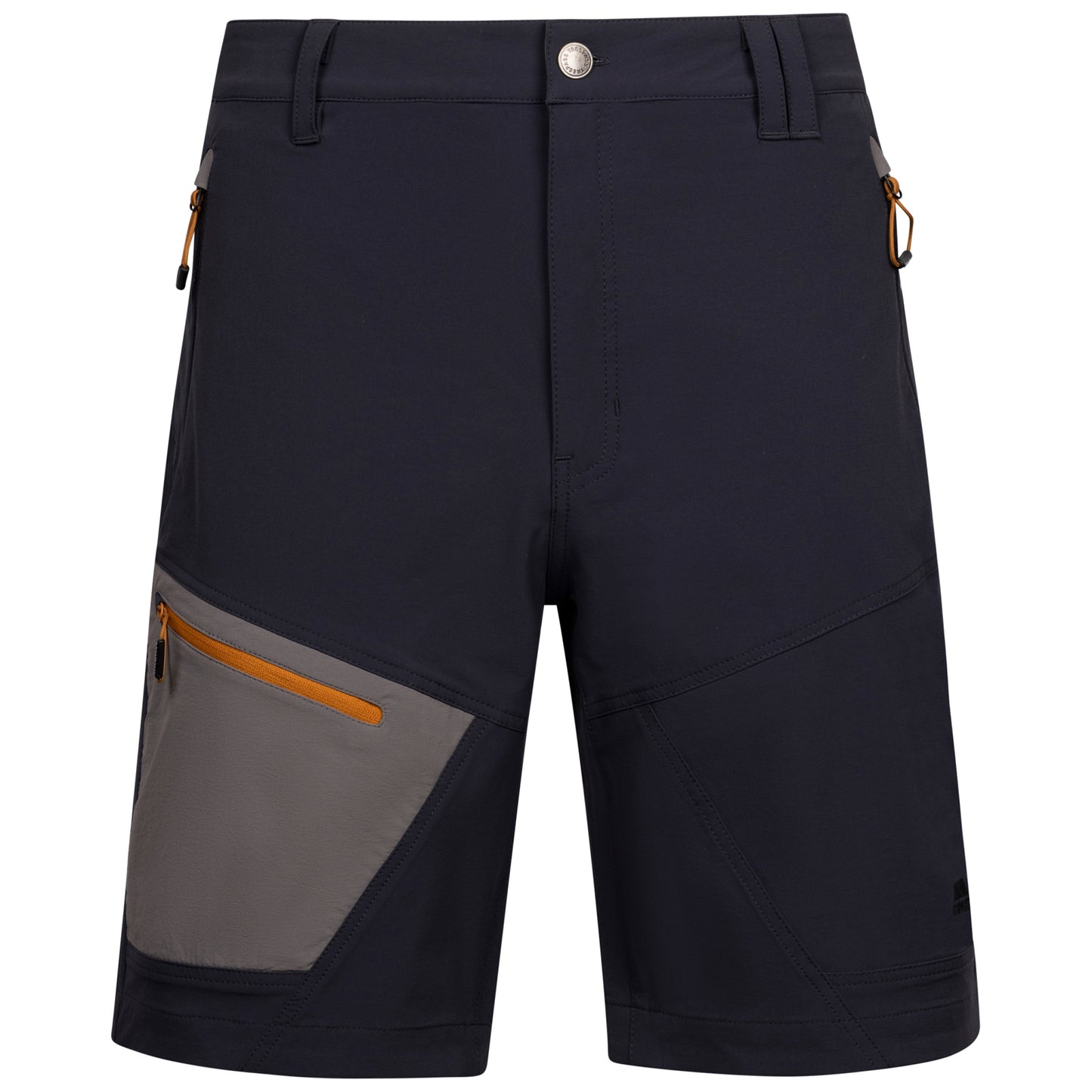 Dark Flint - Front - Trespass Mens Daars Casual Shorts