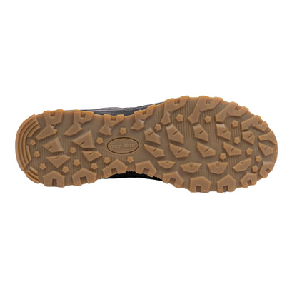 Olive - Side - Trespass Mens Ford Leather Trainers