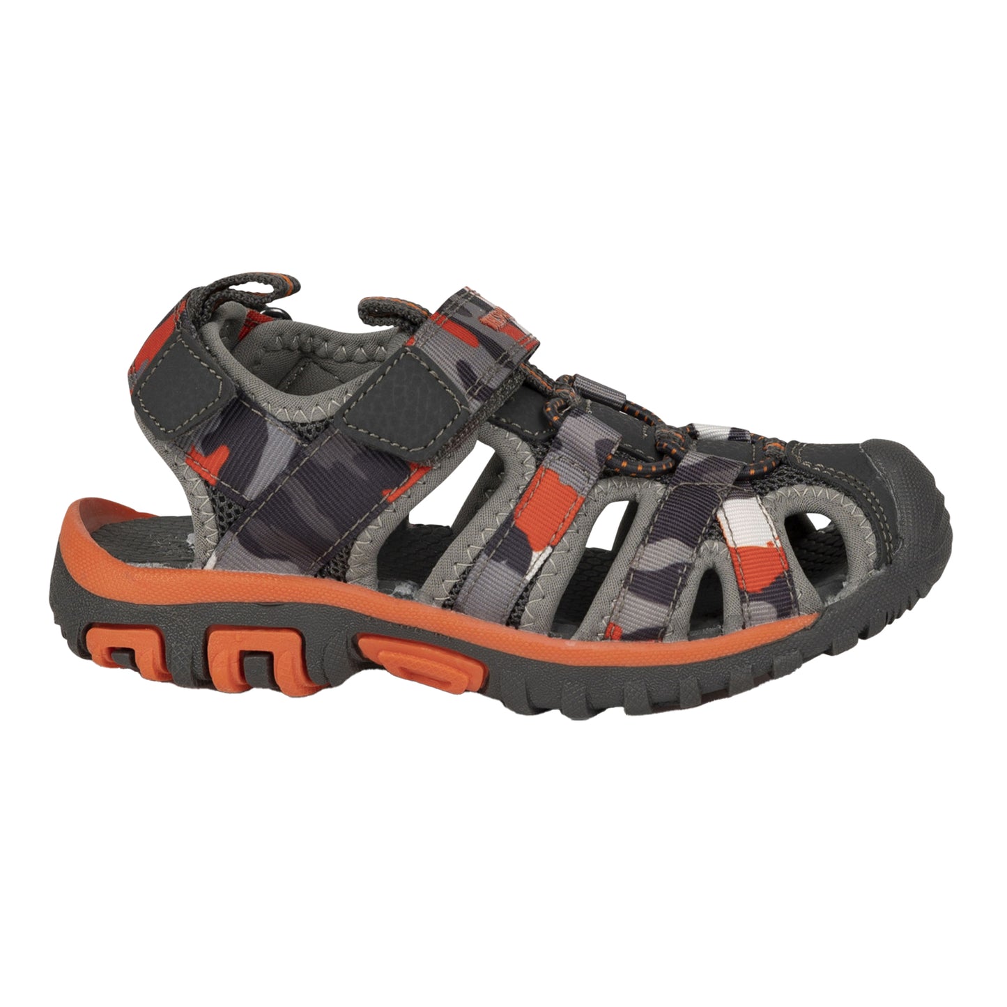 Grey-Orange - Lifestyle - Trespass Childrens-Kids Jaime Sandals