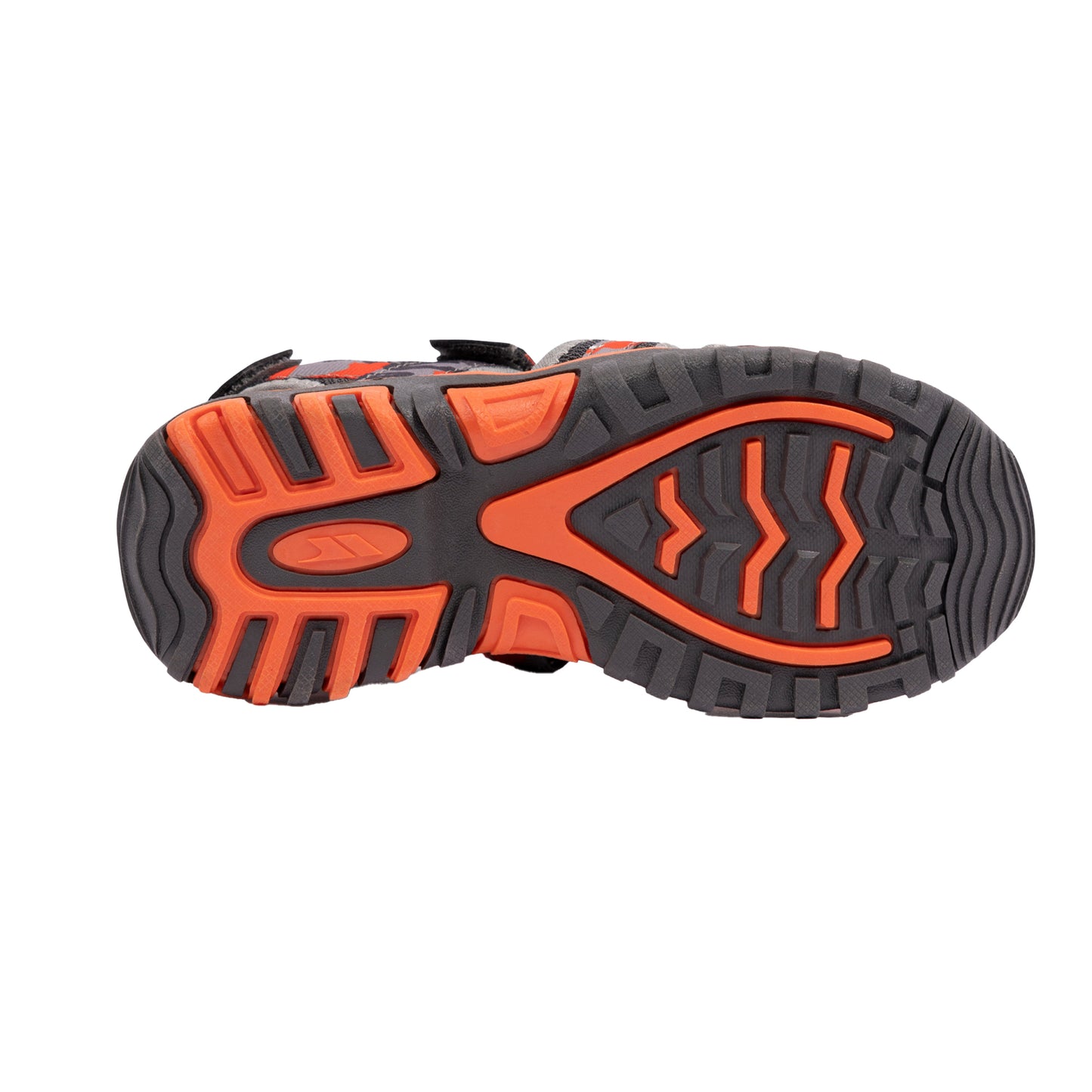 Grey-Orange - Close up - Trespass Childrens-Kids Jaime Sandals