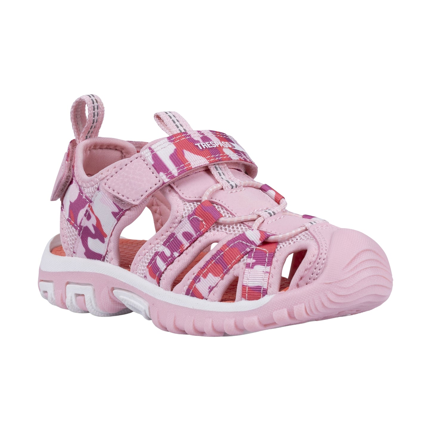 Pink - Front - Trespass Childrens-Kids Jaime Sandals