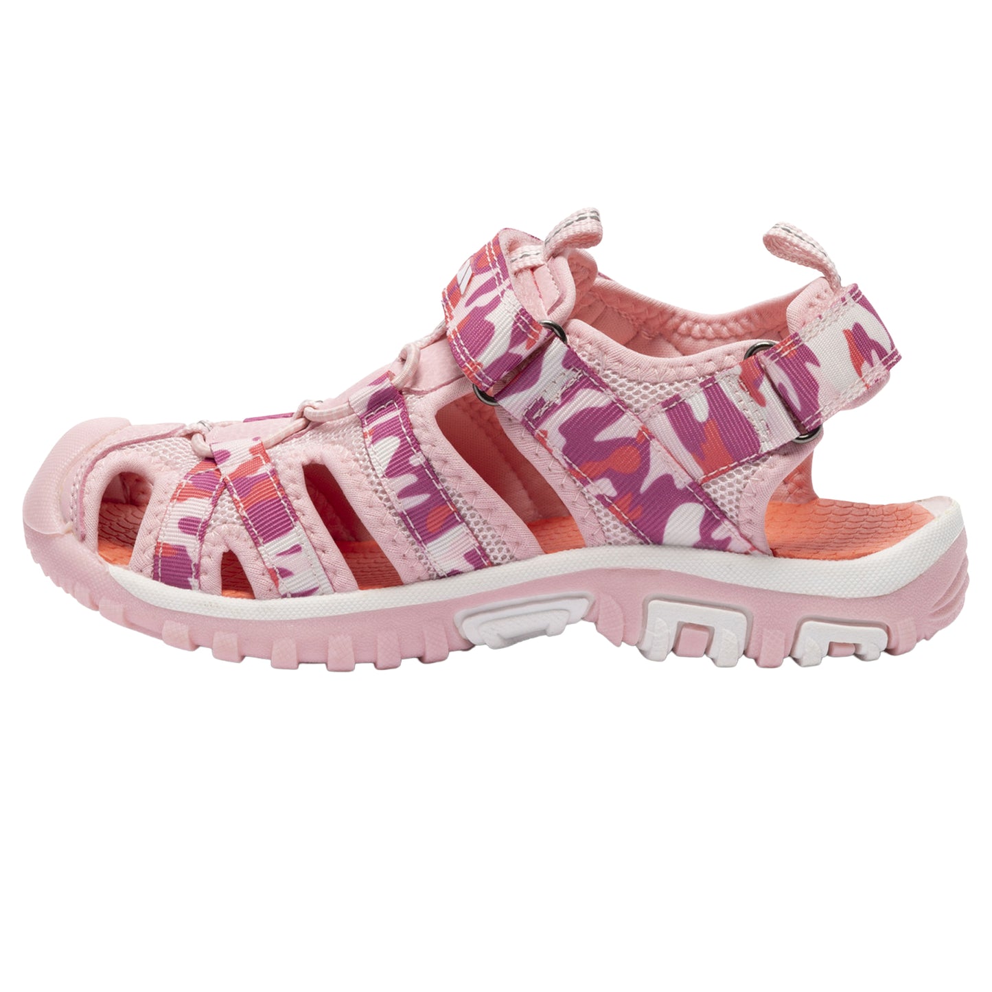 Pink - Side - Trespass Childrens-Kids Jaime Sandals