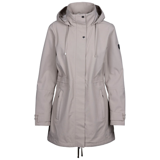 Oatmilk - Front - Trespass Womens-Ladies Pavlina TP75 Waterproof Jacket