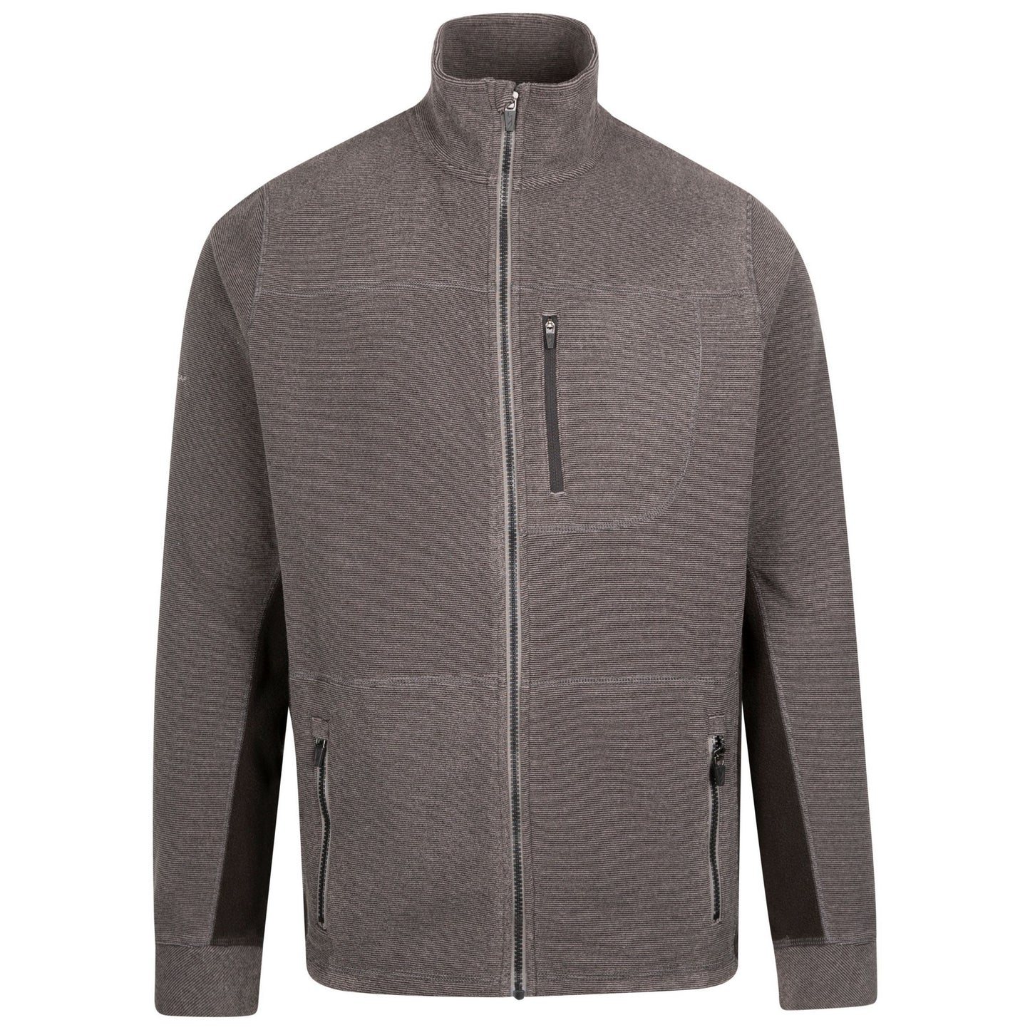 Black - Front - Trespass Mens Rampton Fleece Jacket
