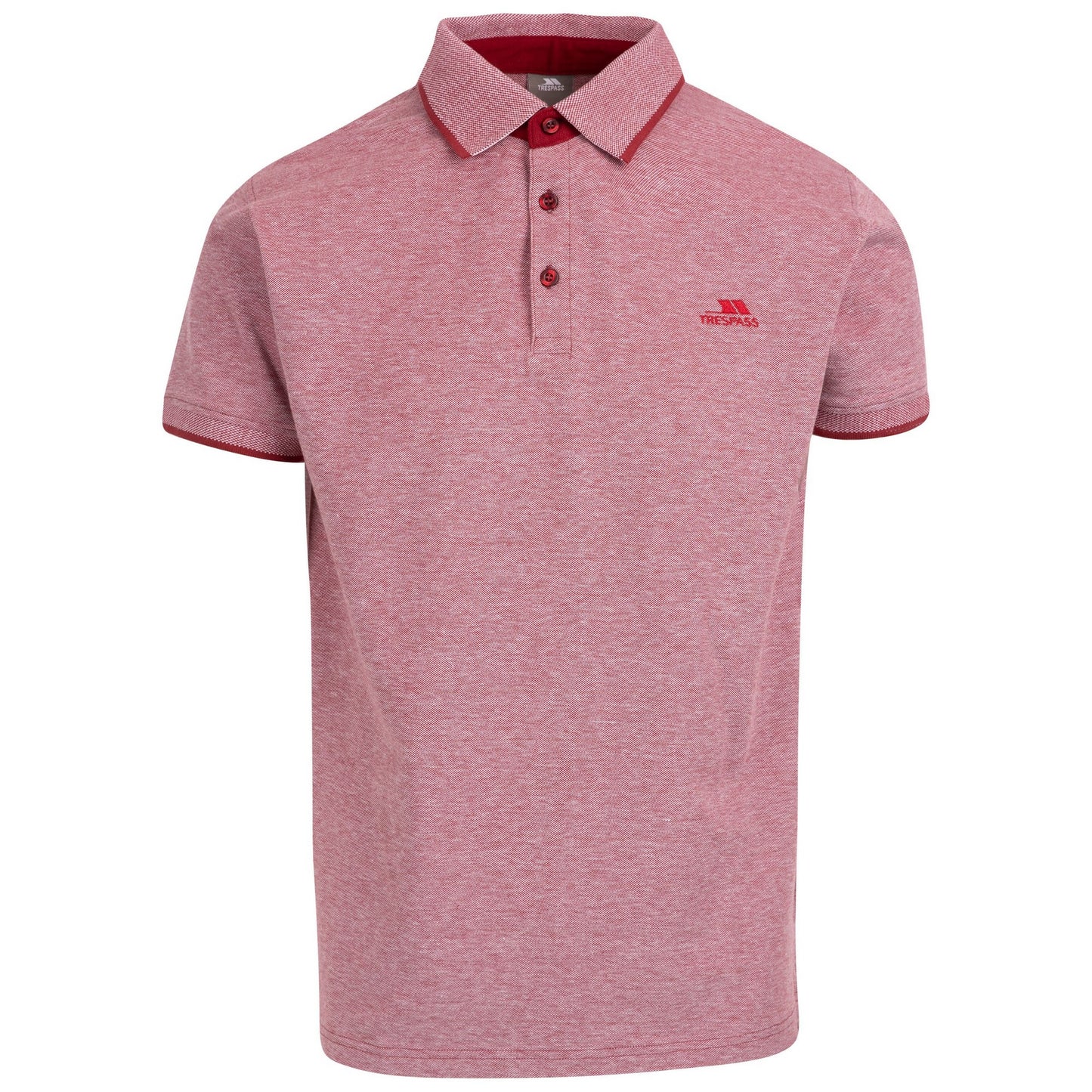 Merlot - Front - Trespass Mens Kaberbridge Marl Polo Shirt