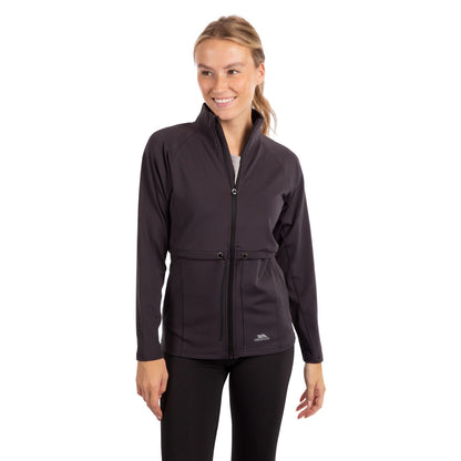 Dark Grey - Side - Trespass Womens-Ladies Innes Full Zip Top