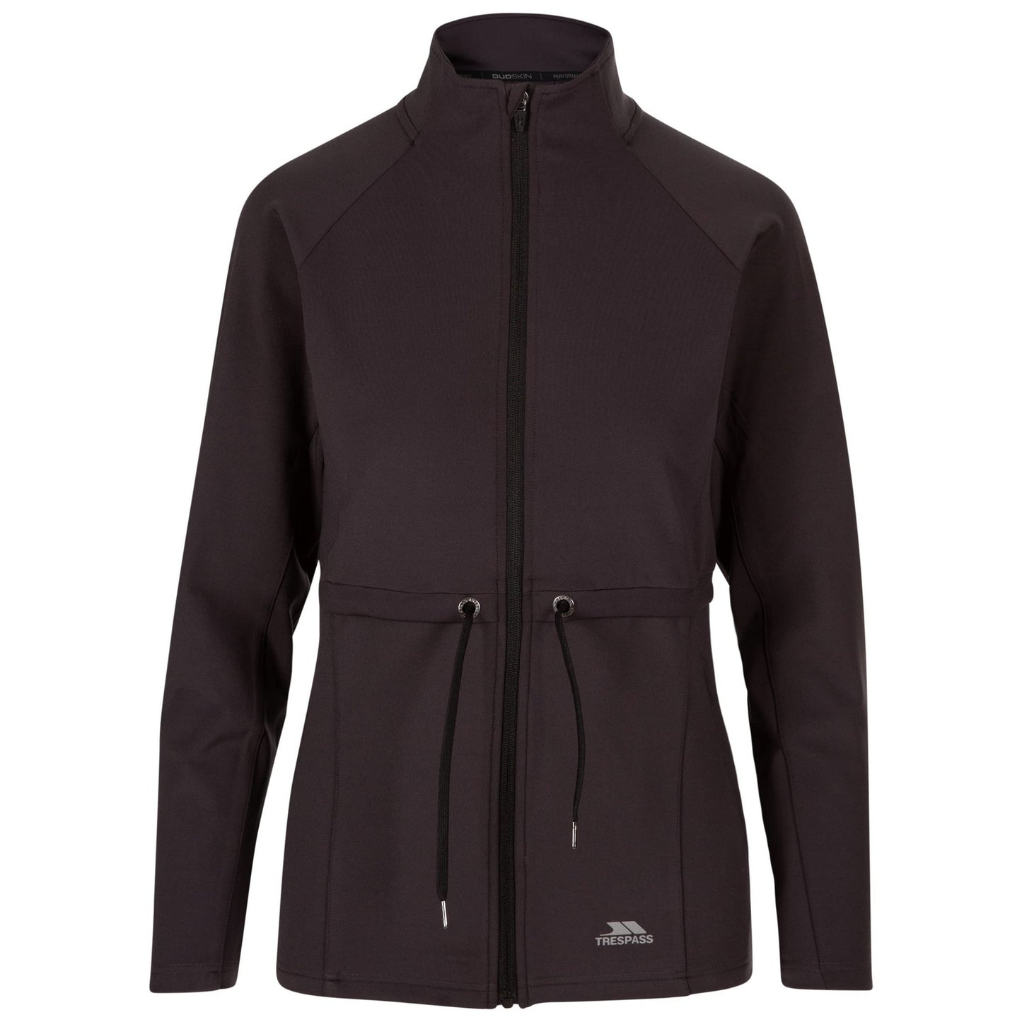 Dark Grey - Front - Trespass Womens-Ladies Innes Full Zip Top
