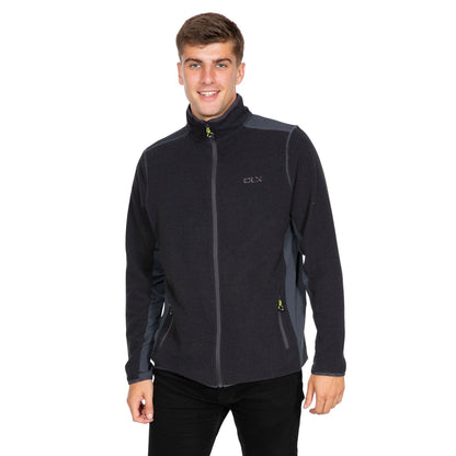 Dark Grey - Side - Trespass Mens Sturgess DLX Fleece Jacket