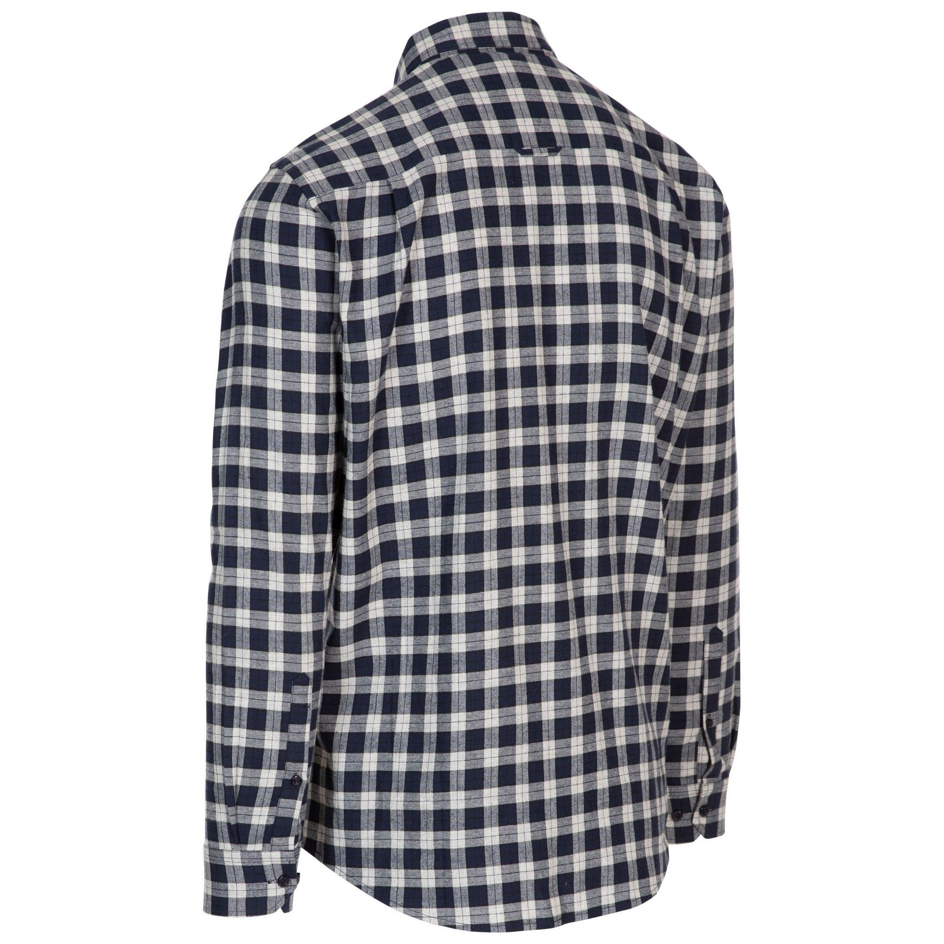 Navy - Back - Trespass Mens Paulbury Checked Shirt
