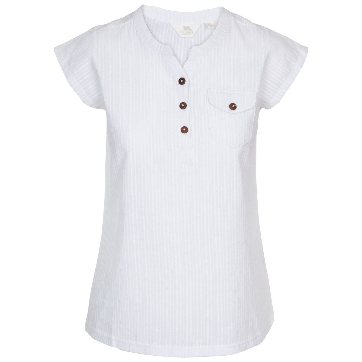 White - Front - Trespass Womens-Ladies Tricia Top