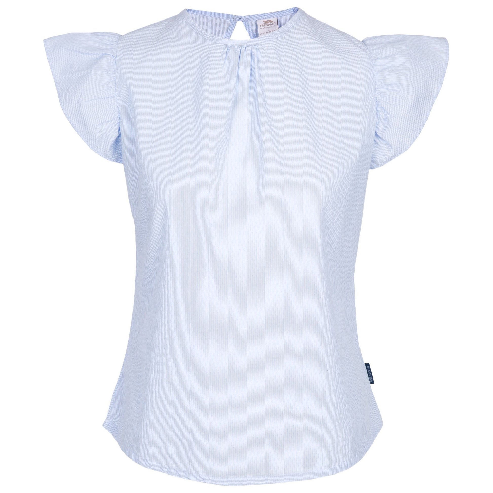 Navy-White - Front - Trespass Womens-Ladies Rhian Top