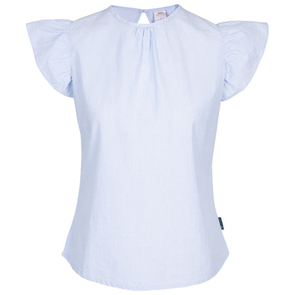 Navy-White - Front - Trespass Womens-Ladies Rhian Top