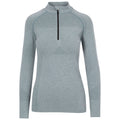 Teal Mist - Front - Trespass Womens-Ladies Pelina Half Zip Long-Sleeved Active Top