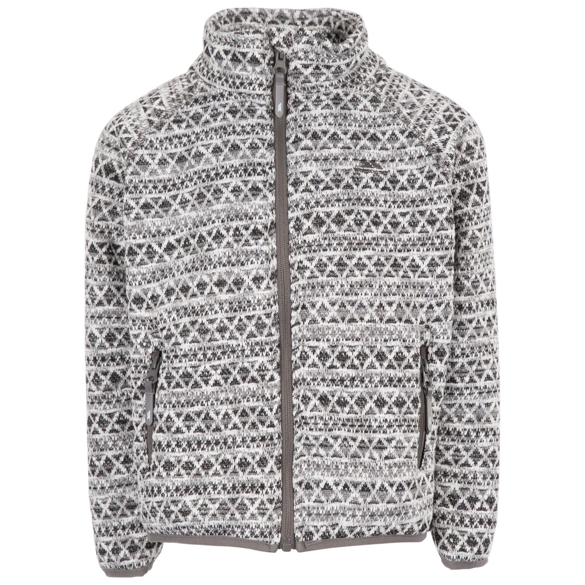 Platinum - Front - Trespass Childrens-Kids Flinch Fleece Jacket