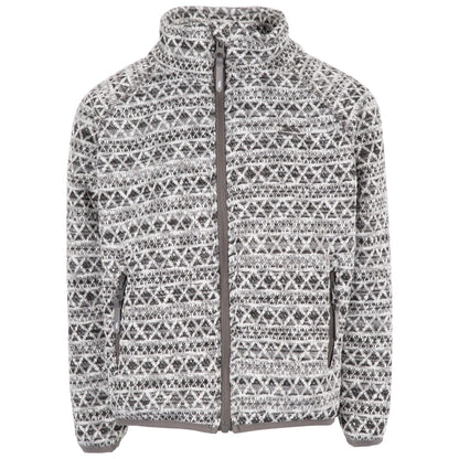 Platinum - Front - Trespass Childrens-Kids Flinch Fleece Jacket