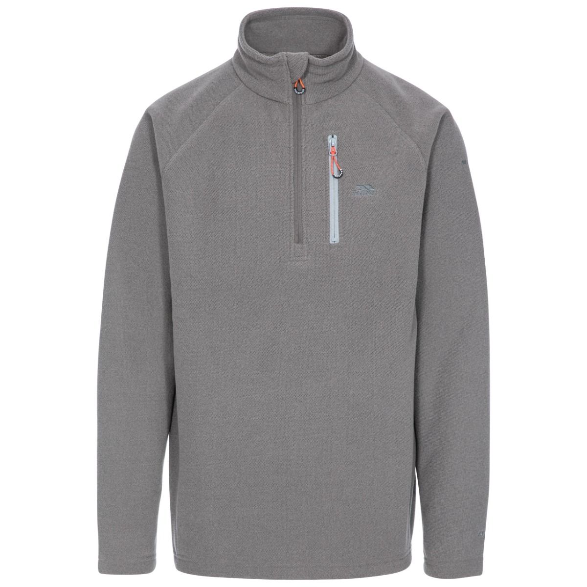 Storm Grey - Front - Trespass Mens Structual Fleece Top
