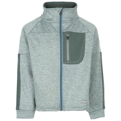 Spruce Green - Front - Trespass Childrens-Kids Immense Marl Fleece Jacket