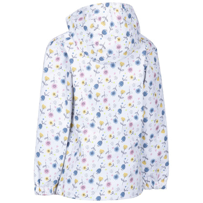 White-Multicoloured - Back - Trespass Childrens-Kids Drippy TP50 Waterproof Jacket