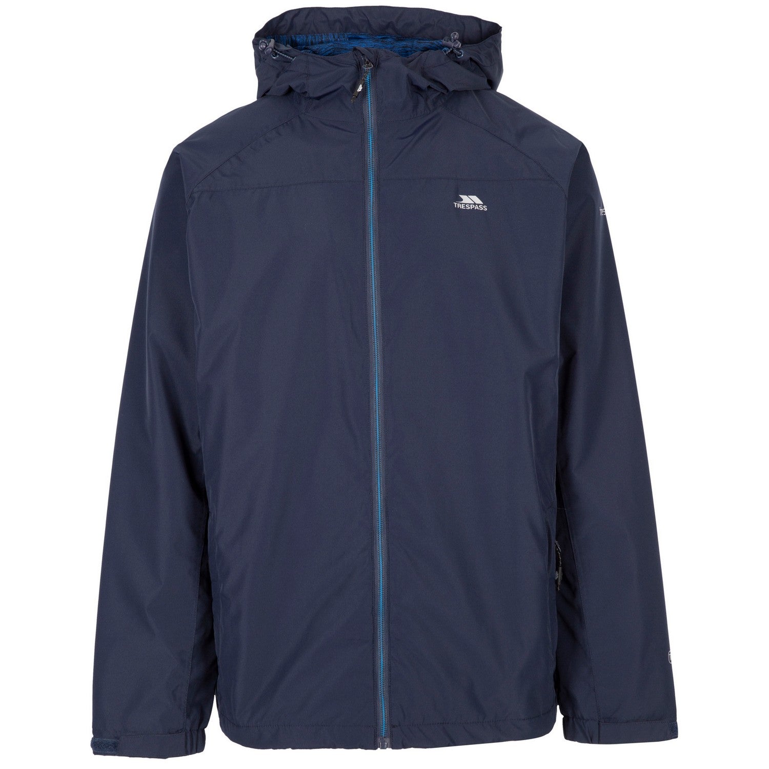 Navy - Front - Trespass Mens Tarrant Waterproof Jacket