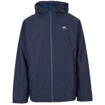 Navy - Front - Trespass Mens Tarrant Waterproof Jacket
