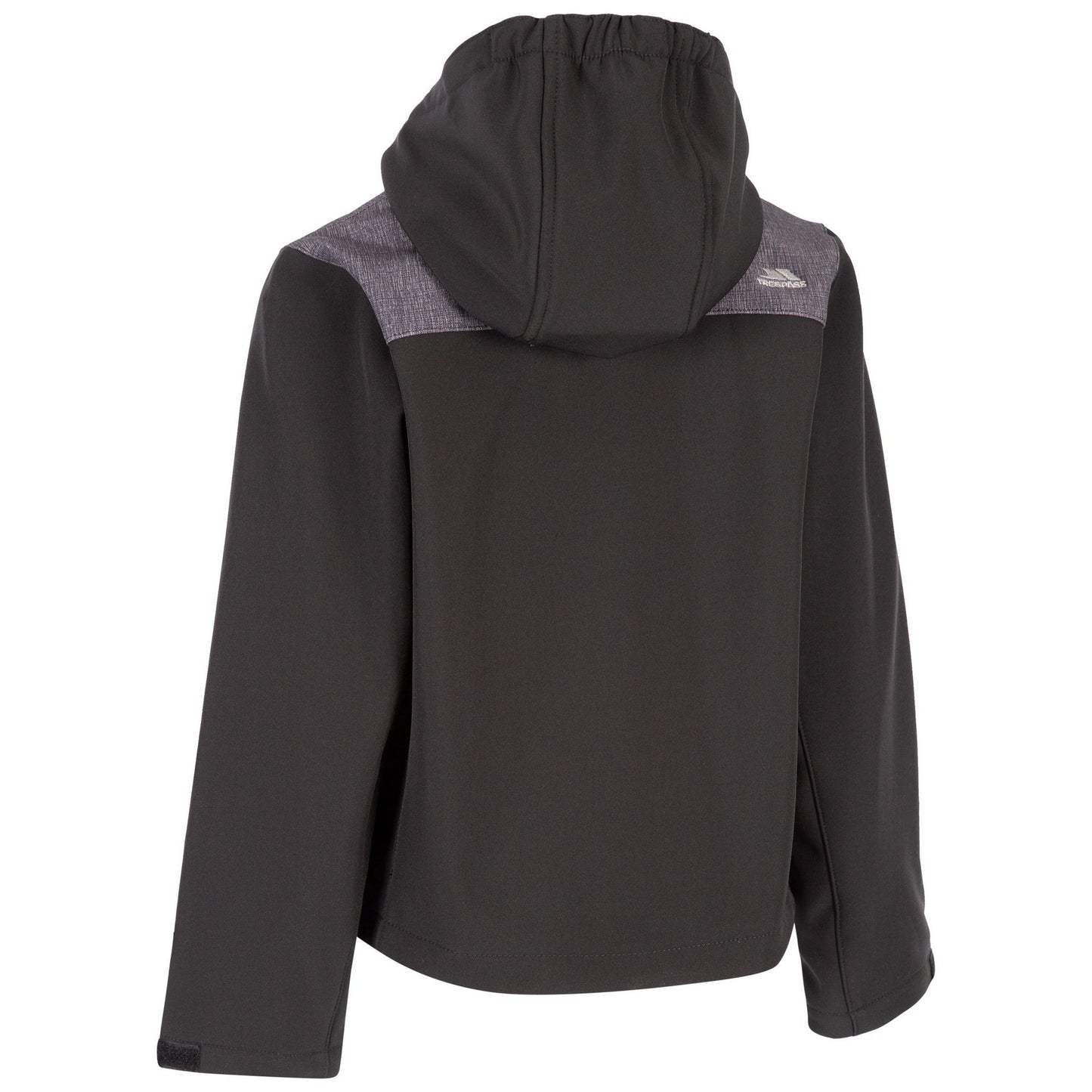 Black - Back - Trespass Childrens-Kids Trusty Soft Shell Jacket