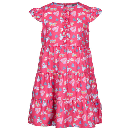 Strawberry - Front - Trespass Girls Subtle Butterflies Casual Dress