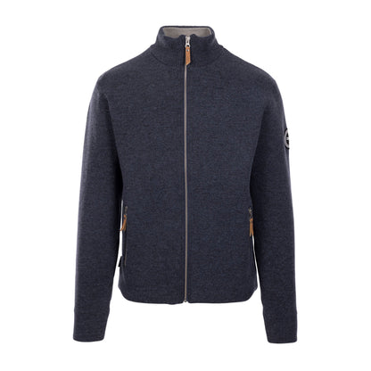 Navy - Front - Trespass Mens Cushendun Marl DLX Knitted Cardigan