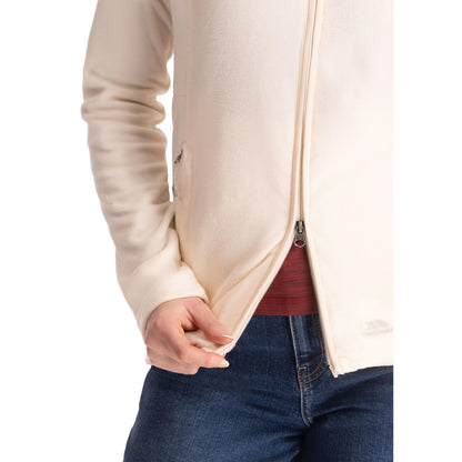 Cream-Blush - Side - Trespass Womens-Ladies Renato AT100 Fleece Jacket