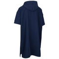 Navy - Back - Trespass Unisex Adult Towelhood Towelling Hooded Poncho