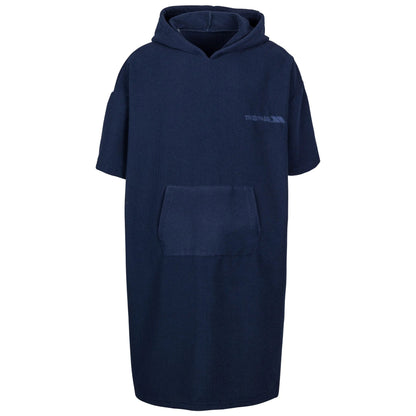 Navy - Front - Trespass Unisex Adult Towelhood Towelling Hooded Poncho
