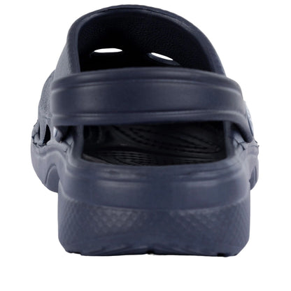 Navy - Back - Trespass Unisex Adult Keele Moulded Clogs