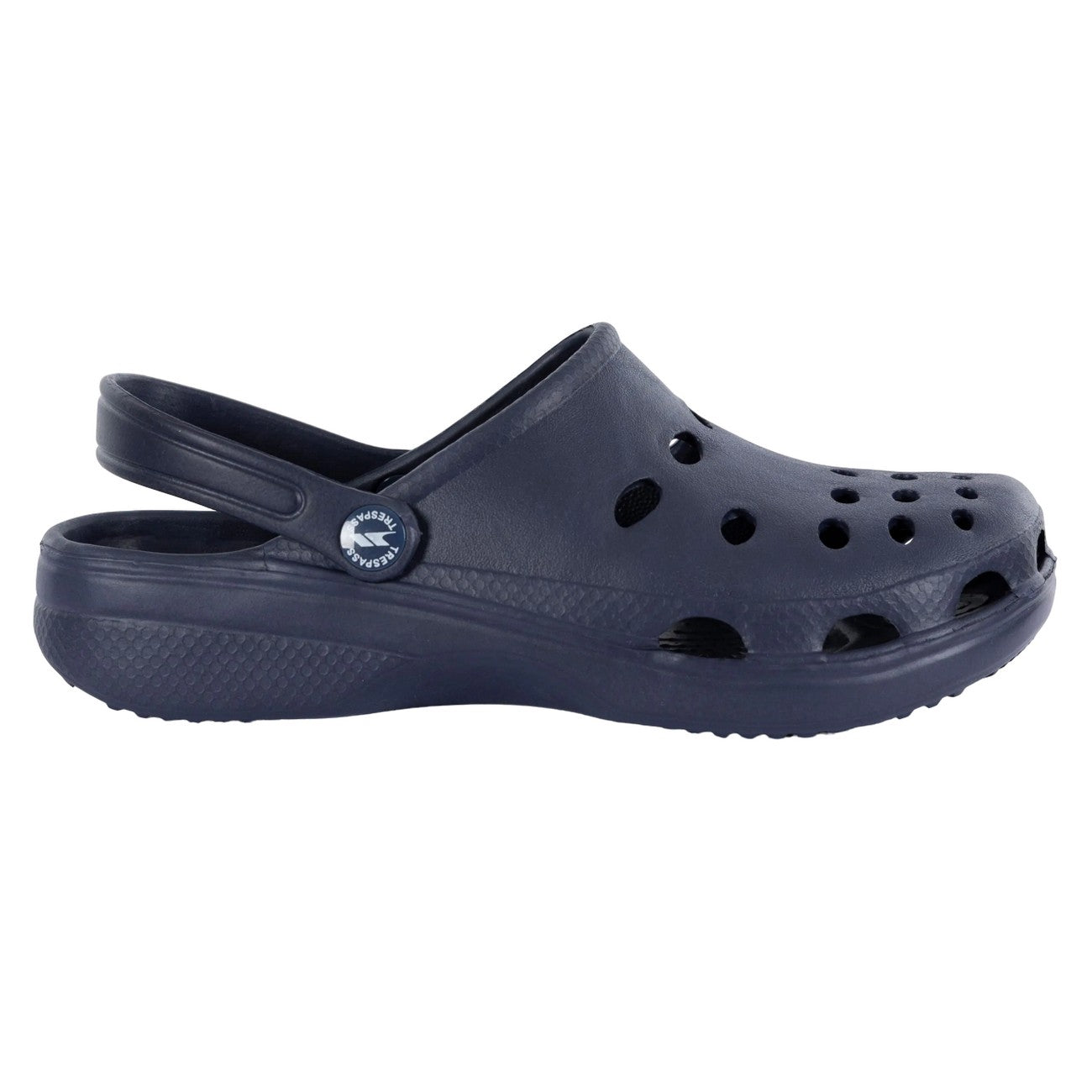 Navy - Side - Trespass Unisex Adult Keele Moulded Clogs