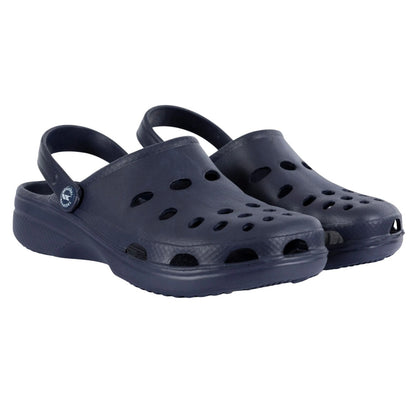 Navy - Front - Trespass Unisex Adult Keele Moulded Clogs