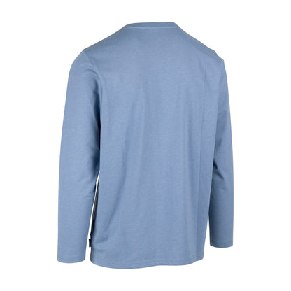 Denim Blue Marl - Back - Trespass Mens Kulam Printed Long-Sleeved T-Shirt