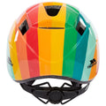 Multicoloured - Back - Trespass Childrens-Kids Dunt Rainbow Striped Mountain Biking Helmet