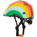 Multicoloured - Pack Shot - Trespass Childrens-Kids Dunt Rainbow Striped Mountain Biking Helmet