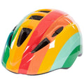 Multicoloured - Front - Trespass Childrens-Kids Dunt Rainbow Striped Mountain Biking Helmet