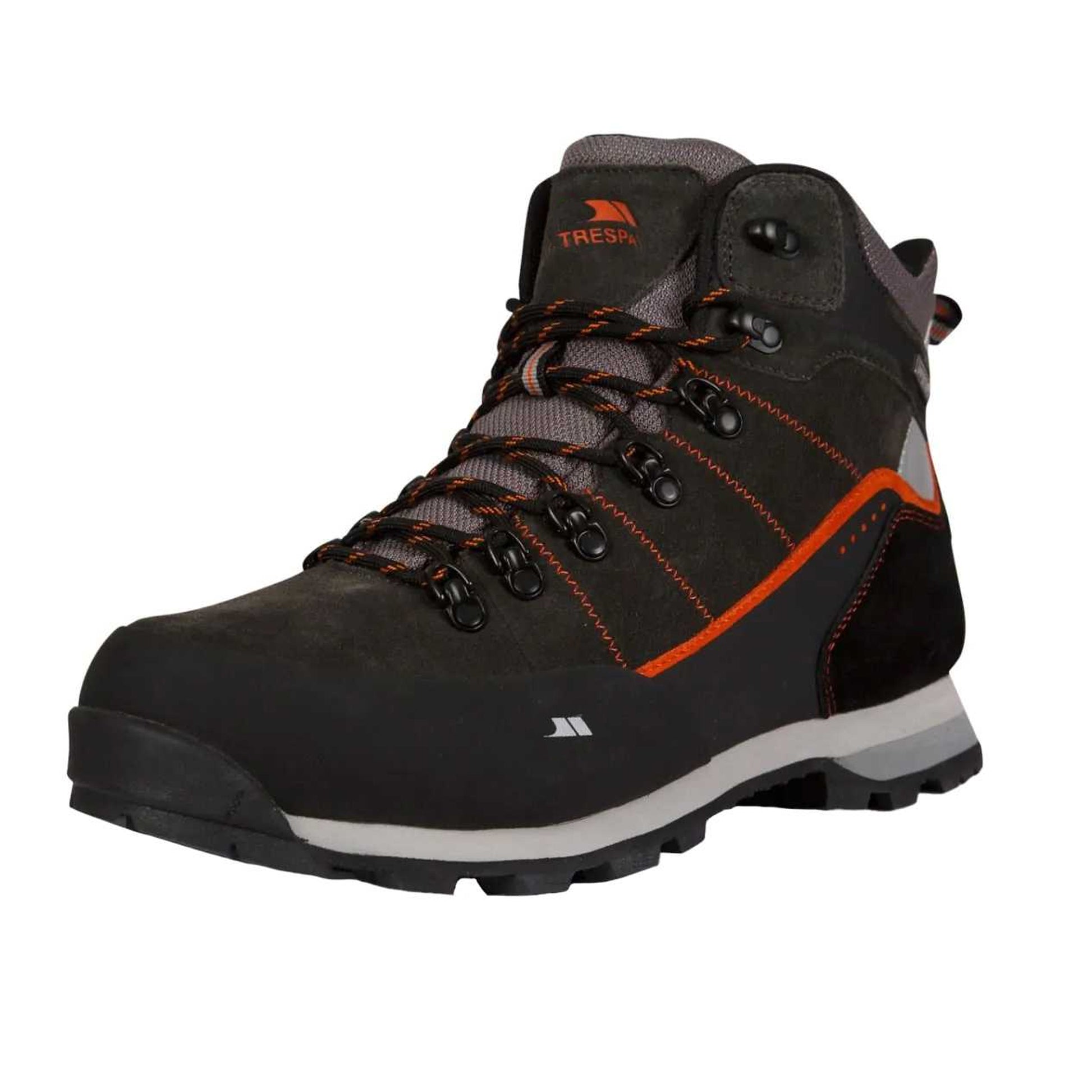 Charcoal - Side - Trespass Mens Mikeba Suede Boots