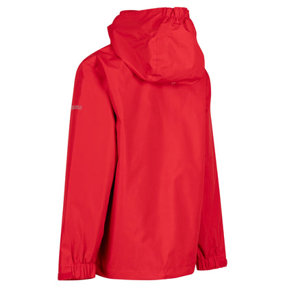 Red - Back - Trespass Boys Spoken TP50 Waterproof Jacket