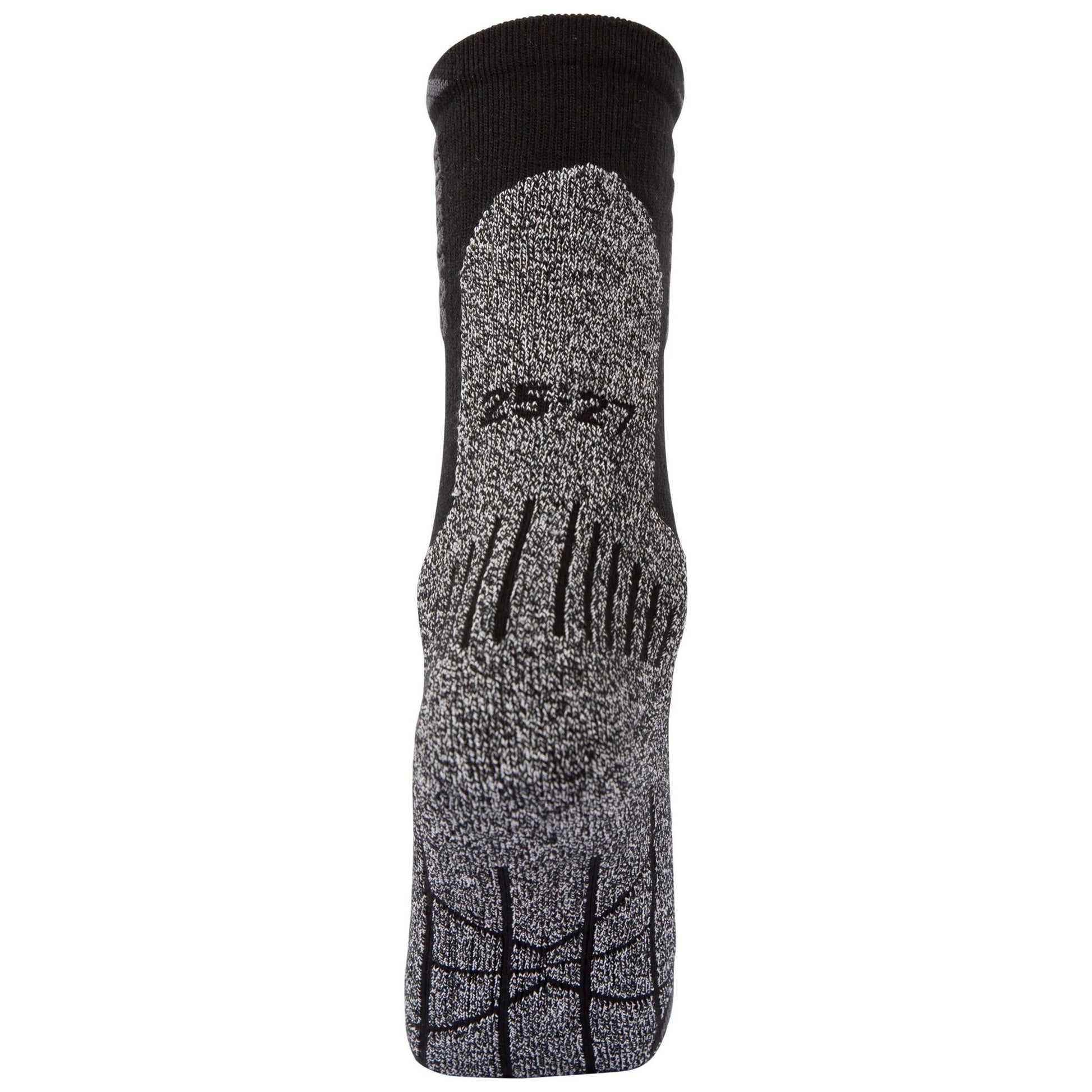Black Melange - Back - Trespass Unisex Adult Alga Socks
