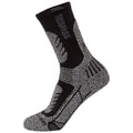 Black Melange - Side - Trespass Unisex Adult Alga Socks