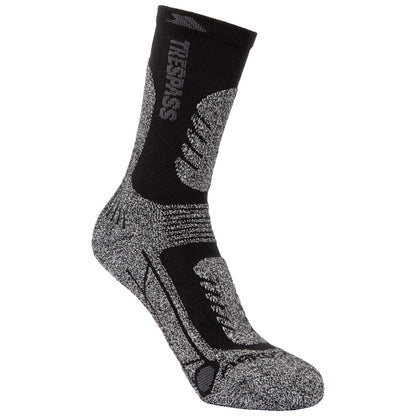 Black Melange - Lifestyle - Trespass Unisex Adult Alga Socks