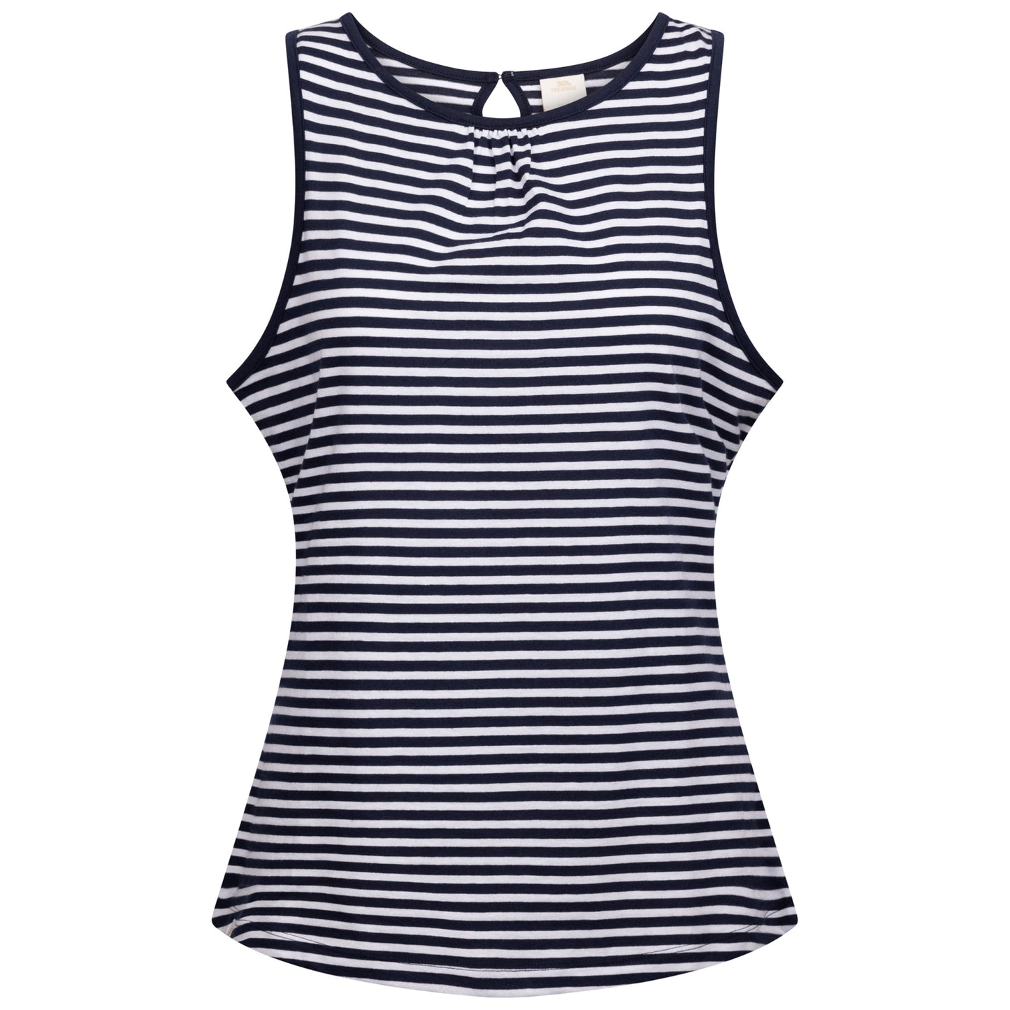 Navy - Front - Trespass Womens-Ladies Kelly Stripe Vest Top